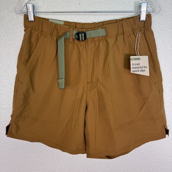 REI Trailmade Amphib Shorts Mens Small Belted Ripstop Hiking Swim UPF 50 NEW - Picture 1 of 12